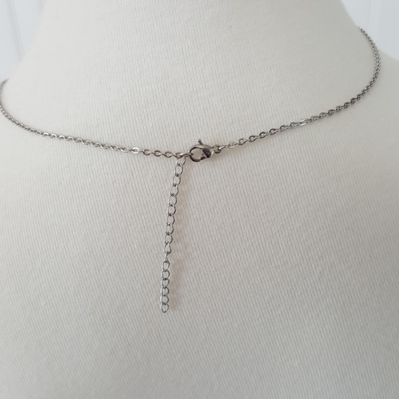 #POSHBOSS Silver Stainless Steel Pendant Necklace - Picture 3 of 3